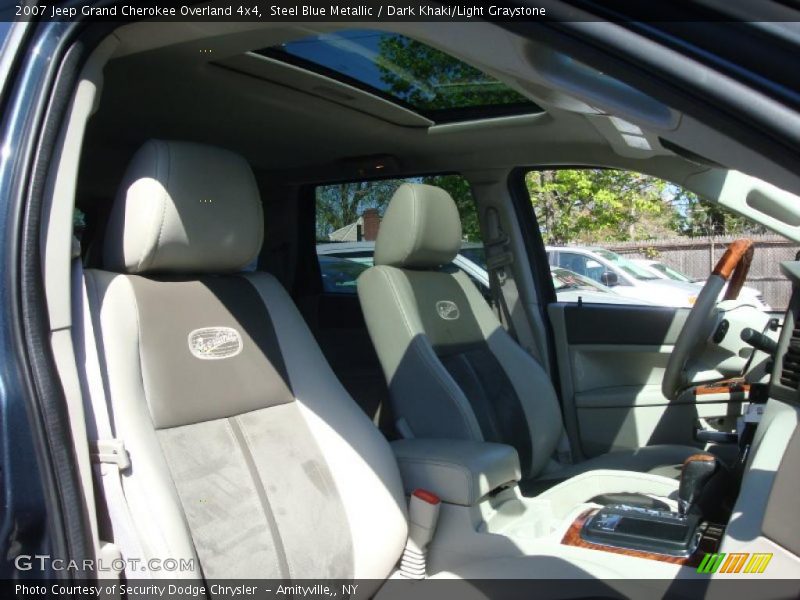 Steel Blue Metallic / Dark Khaki/Light Graystone 2007 Jeep Grand Cherokee Overland 4x4
