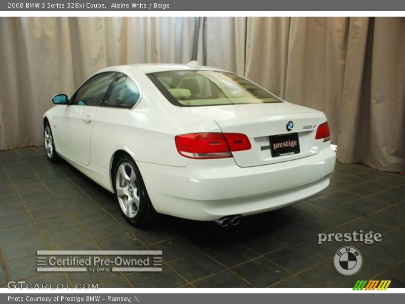 Alpine White / Beige 2008 BMW 3 Series 328xi Coupe