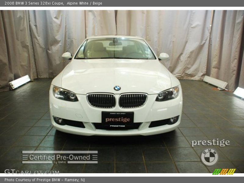 Alpine White / Beige 2008 BMW 3 Series 328xi Coupe