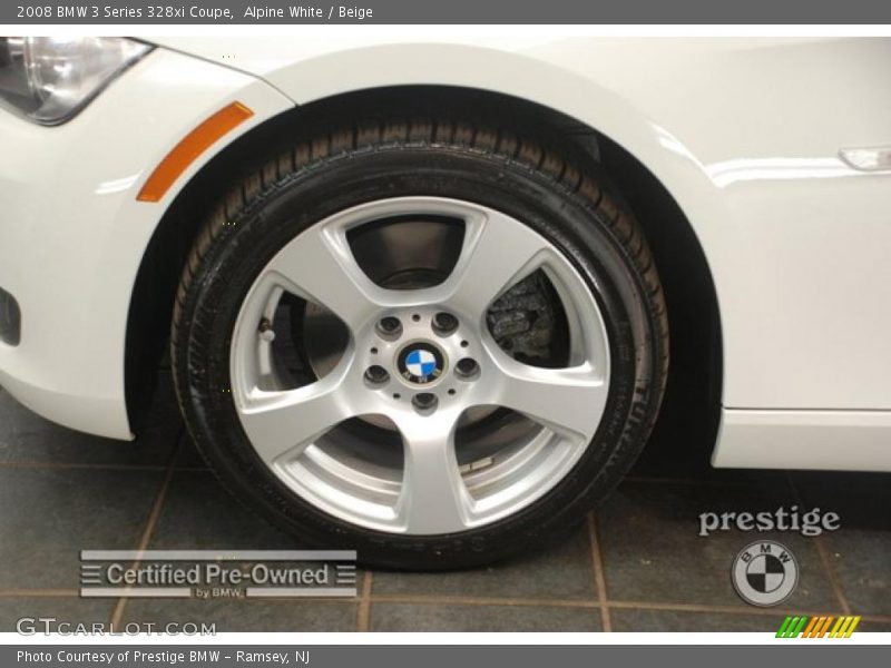Alpine White / Beige 2008 BMW 3 Series 328xi Coupe
