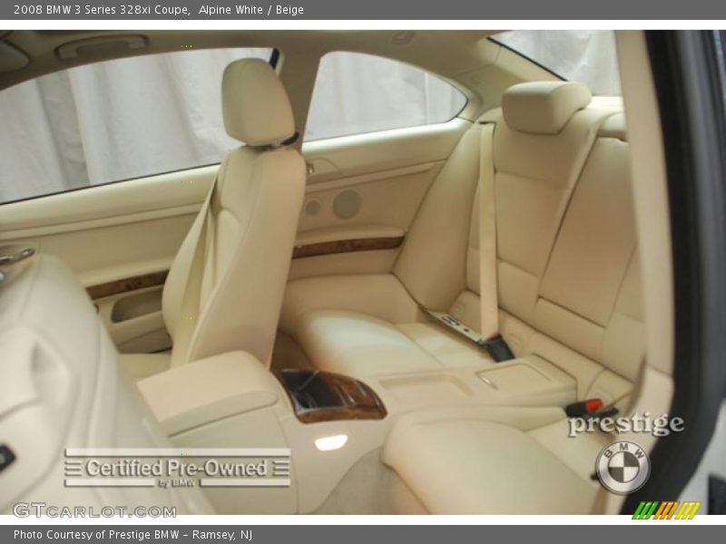 Alpine White / Beige 2008 BMW 3 Series 328xi Coupe