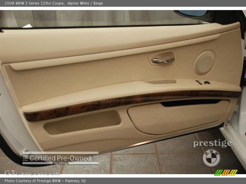 Alpine White / Beige 2008 BMW 3 Series 328xi Coupe