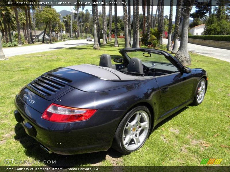 Atlas Grey Metallic / Stone Grey 2006 Porsche 911 Carrera 4S Cabriolet