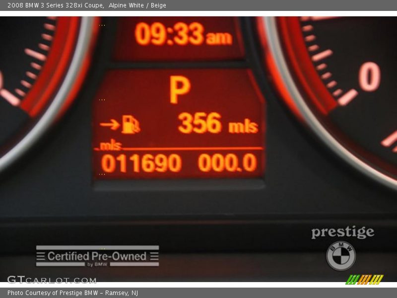 Alpine White / Beige 2008 BMW 3 Series 328xi Coupe