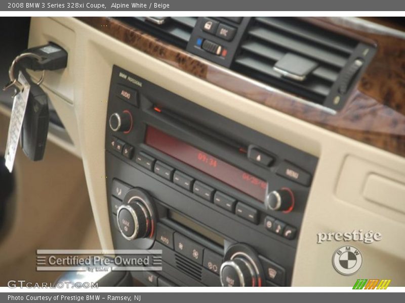 Alpine White / Beige 2008 BMW 3 Series 328xi Coupe