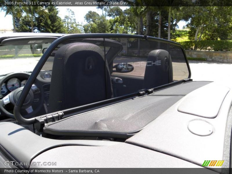 Atlas Grey Metallic / Stone Grey 2006 Porsche 911 Carrera 4S Cabriolet