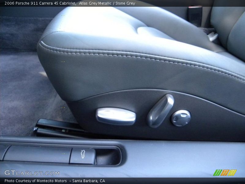 Atlas Grey Metallic / Stone Grey 2006 Porsche 911 Carrera 4S Cabriolet
