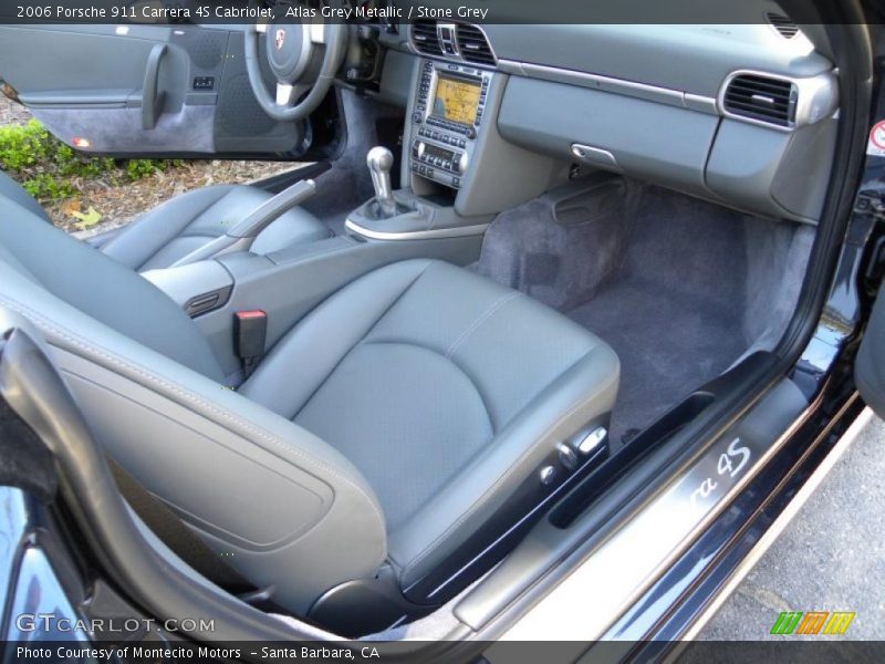 Atlas Grey Metallic / Stone Grey 2006 Porsche 911 Carrera 4S Cabriolet