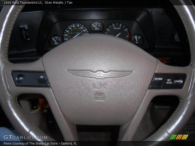 Silver Metallic / Tan 1993 Ford Thunderbird LX