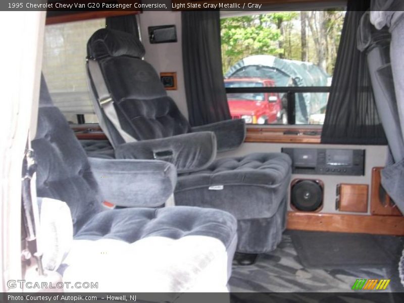 Light Slate Gray Metallic / Gray 1995 Chevrolet Chevy Van G20 Passenger Conversion