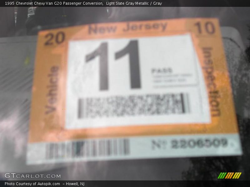 Light Slate Gray Metallic / Gray 1995 Chevrolet Chevy Van G20 Passenger Conversion