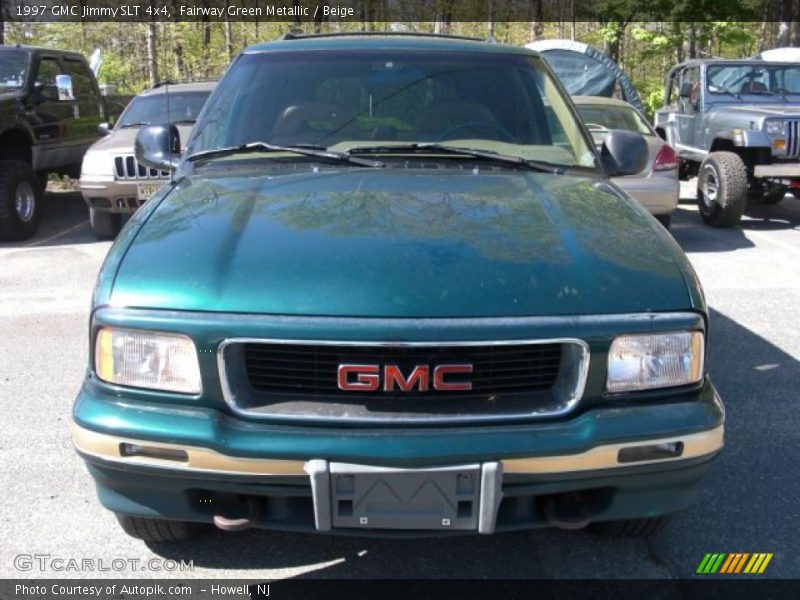 Fairway Green Metallic / Beige 1997 GMC Jimmy SLT 4x4