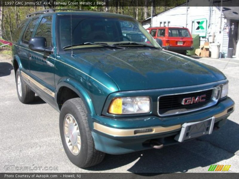 Fairway Green Metallic / Beige 1997 GMC Jimmy SLT 4x4