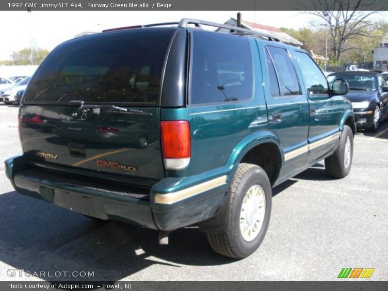 Fairway Green Metallic / Beige 1997 GMC Jimmy SLT 4x4