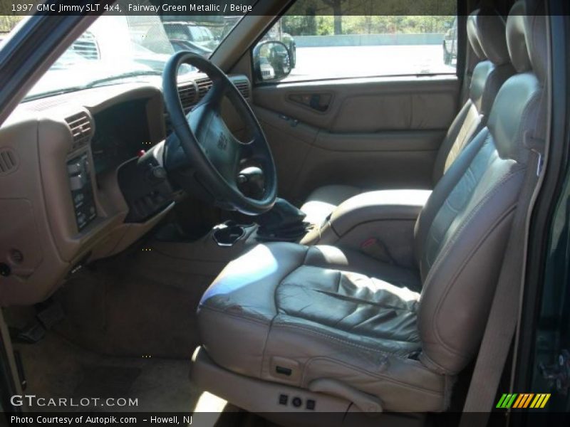 Fairway Green Metallic / Beige 1997 GMC Jimmy SLT 4x4