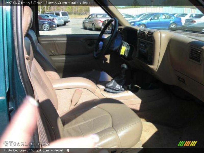 Fairway Green Metallic / Beige 1997 GMC Jimmy SLT 4x4