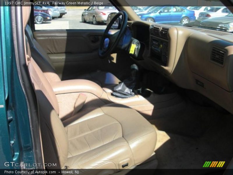 Fairway Green Metallic / Beige 1997 GMC Jimmy SLT 4x4