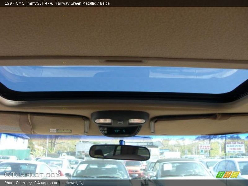 Fairway Green Metallic / Beige 1997 GMC Jimmy SLT 4x4