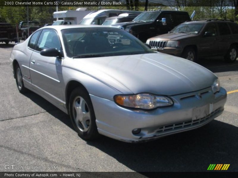Galaxy Silver Metallic / Ebony Black 2003 Chevrolet Monte Carlo SS