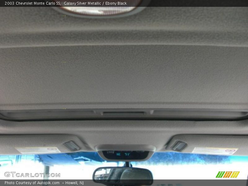 Galaxy Silver Metallic / Ebony Black 2003 Chevrolet Monte Carlo SS