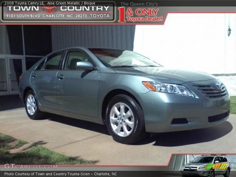Aloe Green Metallic / Bisque 2008 Toyota Camry LE