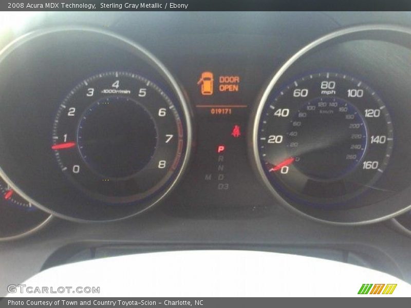 Sterling Gray Metallic / Ebony 2008 Acura MDX Technology