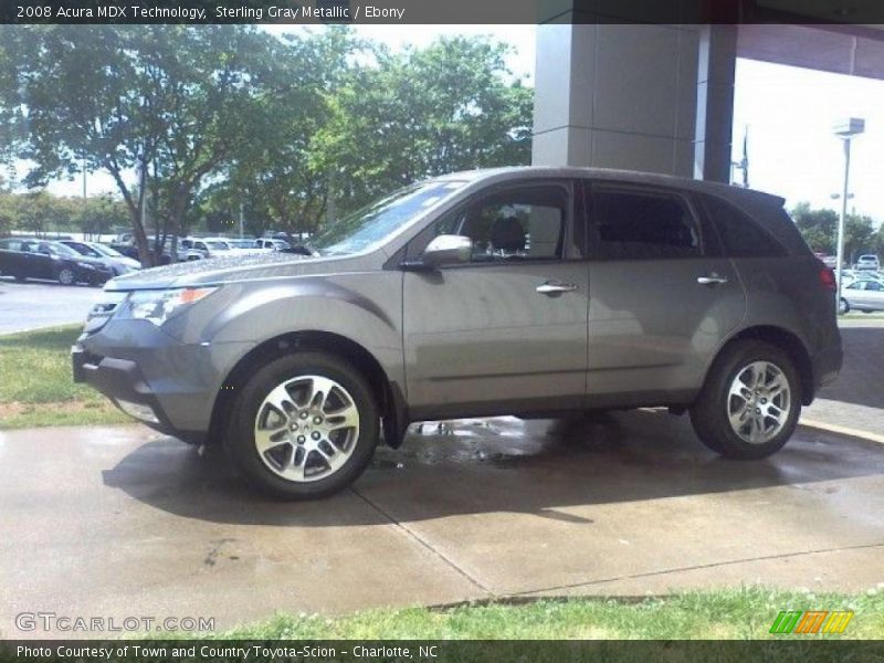 Sterling Gray Metallic / Ebony 2008 Acura MDX Technology