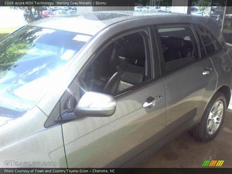 Sterling Gray Metallic / Ebony 2008 Acura MDX Technology
