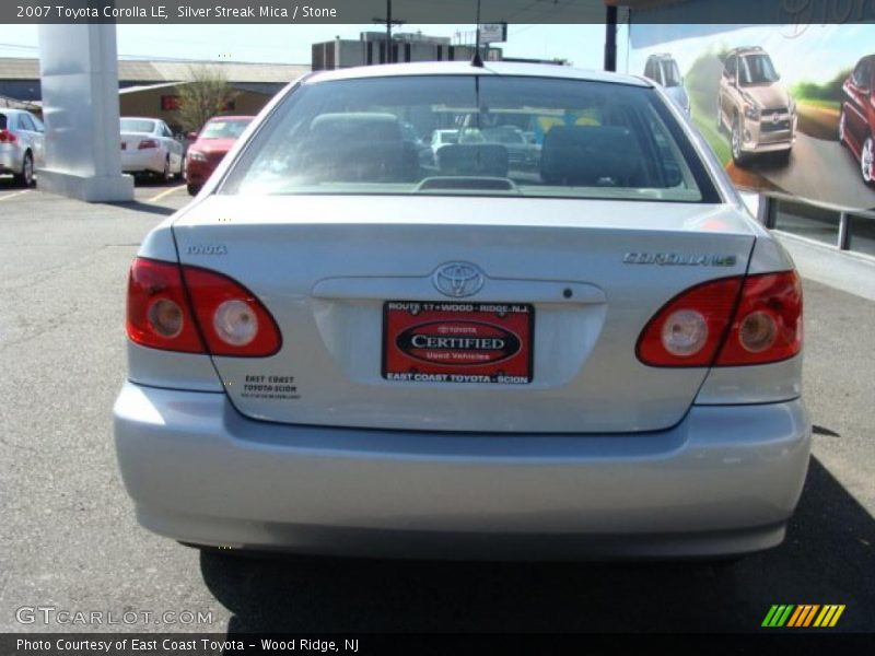 Silver Streak Mica / Stone 2007 Toyota Corolla LE