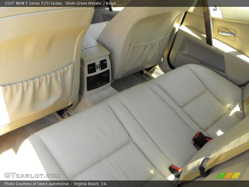 Olivin Green Metallic / Beige 2007 BMW 5 Series 525i Sedan