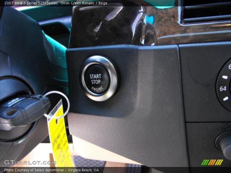 Olivin Green Metallic / Beige 2007 BMW 5 Series 525i Sedan