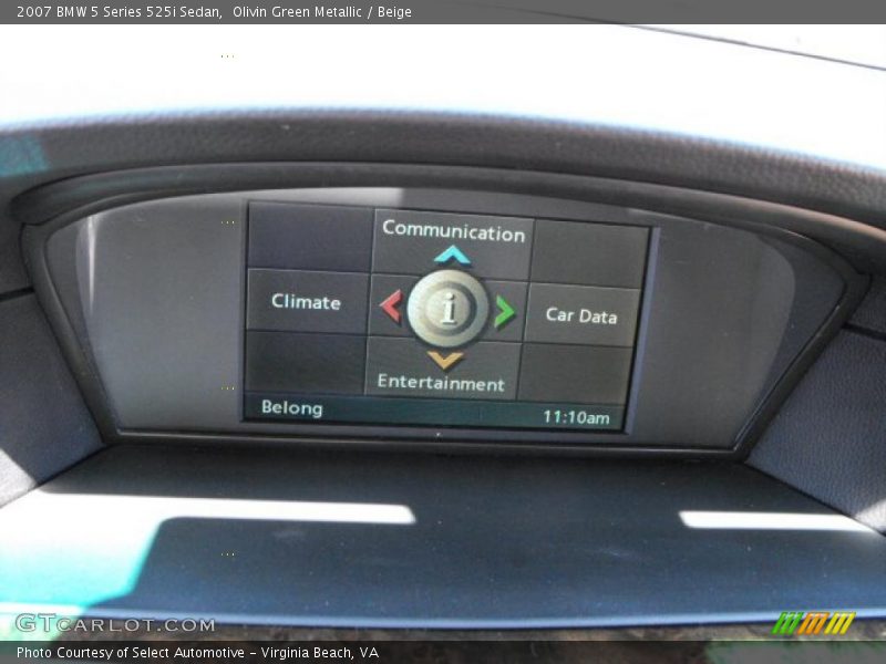 Olivin Green Metallic / Beige 2007 BMW 5 Series 525i Sedan