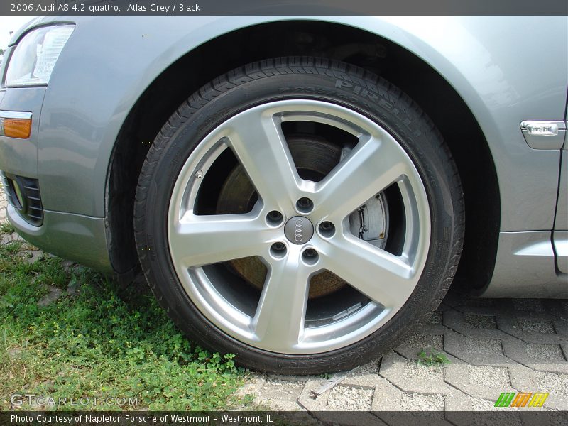 Atlas Grey / Black 2006 Audi A8 4.2 quattro