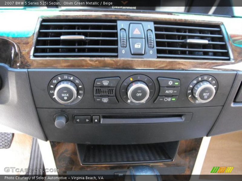 Olivin Green Metallic / Beige 2007 BMW 5 Series 525i Sedan