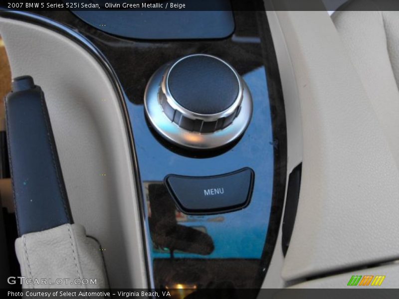 Olivin Green Metallic / Beige 2007 BMW 5 Series 525i Sedan