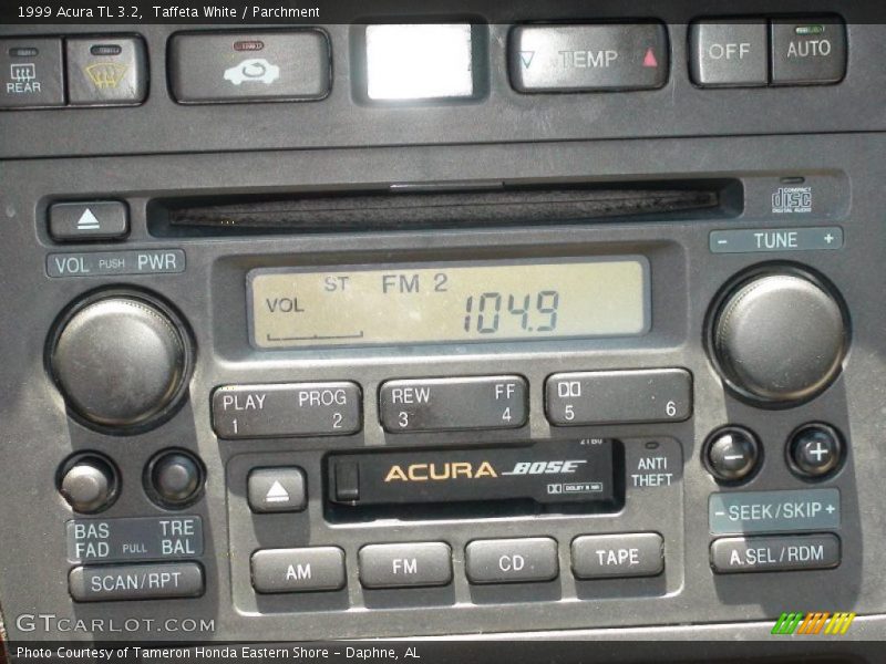 Taffeta White / Parchment 1999 Acura TL 3.2