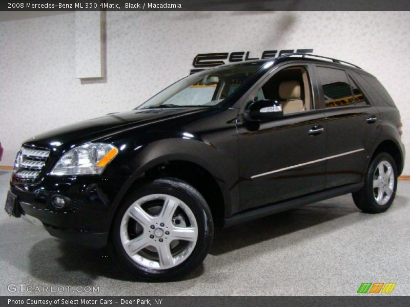 Black / Macadamia 2008 Mercedes-Benz ML 350 4Matic