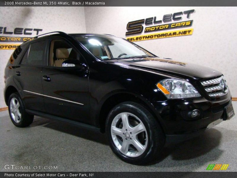 Black / Macadamia 2008 Mercedes-Benz ML 350 4Matic