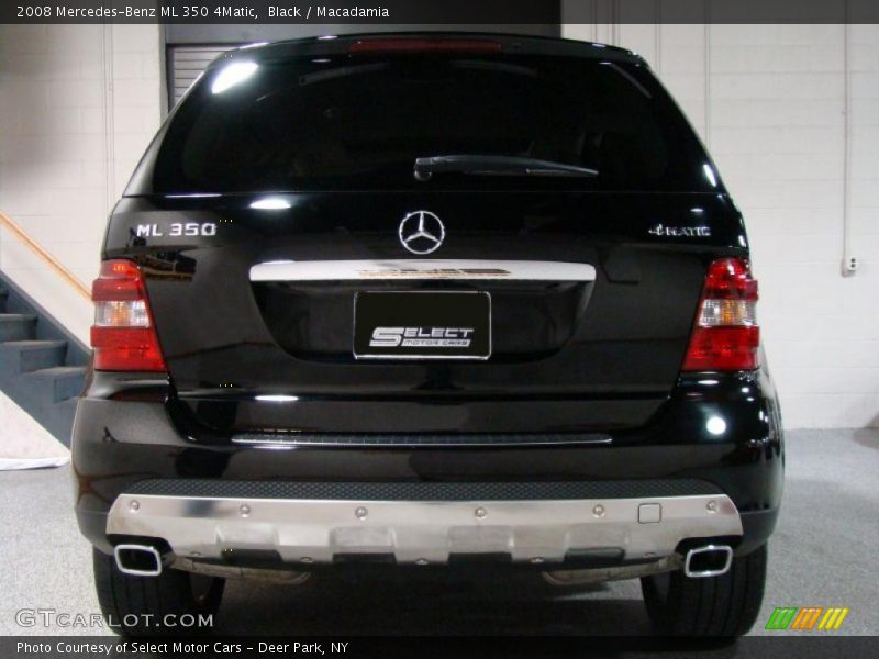 Black / Macadamia 2008 Mercedes-Benz ML 350 4Matic