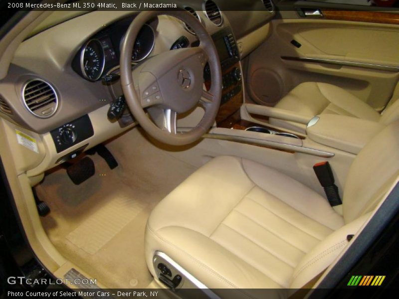 Black / Macadamia 2008 Mercedes-Benz ML 350 4Matic