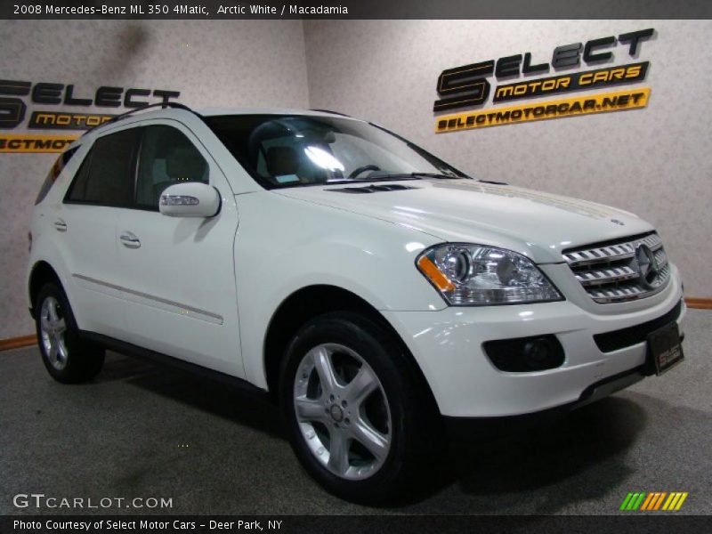 Arctic White / Macadamia 2008 Mercedes-Benz ML 350 4Matic