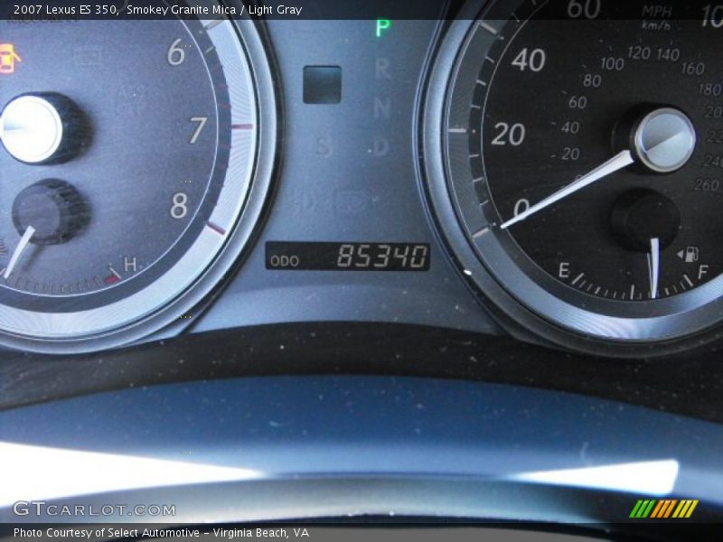 Smokey Granite Mica / Light Gray 2007 Lexus ES 350