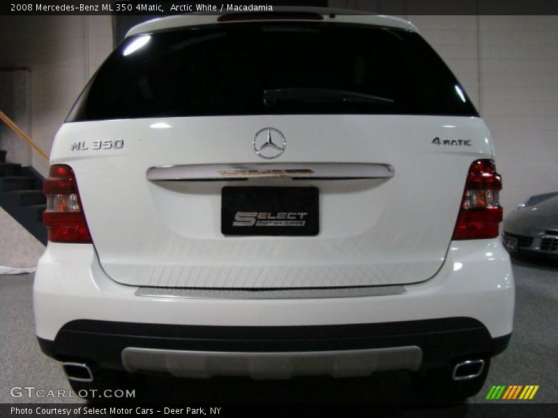Arctic White / Macadamia 2008 Mercedes-Benz ML 350 4Matic