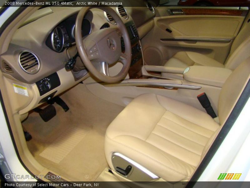 Arctic White / Macadamia 2008 Mercedes-Benz ML 350 4Matic
