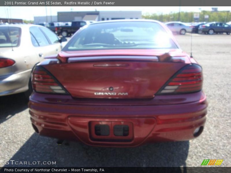 Redfire Metallic / Dark Pewter 2001 Pontiac Grand Am SE Sedan
