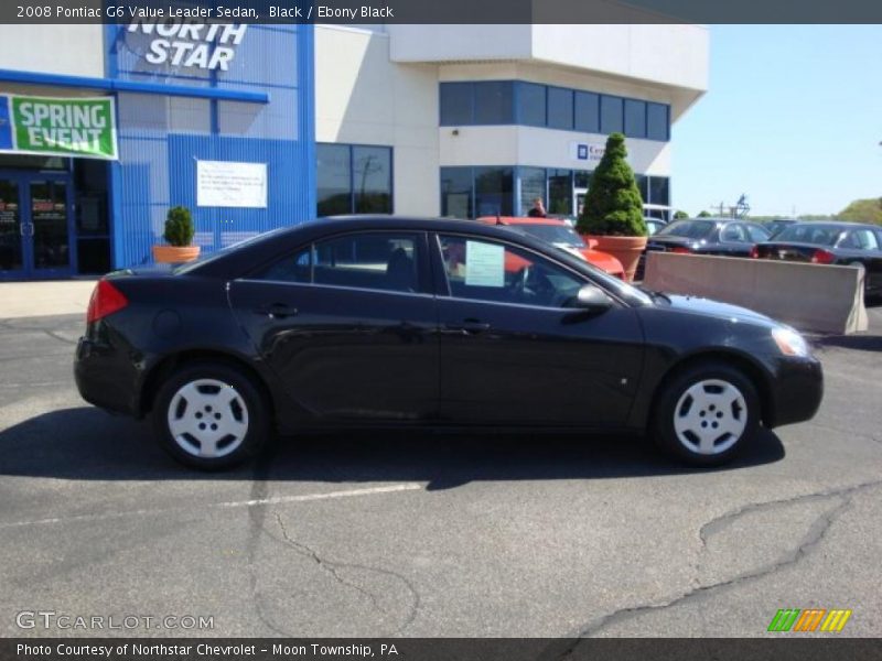 Black / Ebony Black 2008 Pontiac G6 Value Leader Sedan