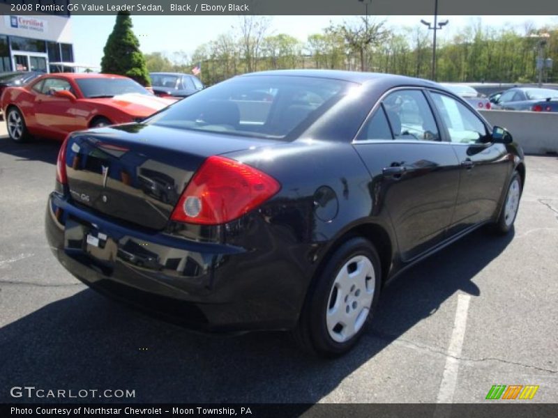 Black / Ebony Black 2008 Pontiac G6 Value Leader Sedan