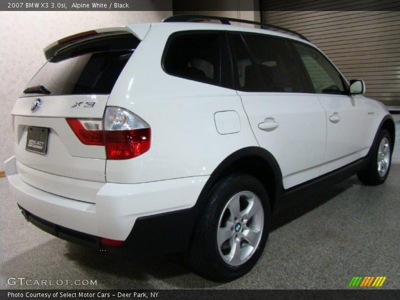 Alpine White / Black 2007 BMW X3 3.0si