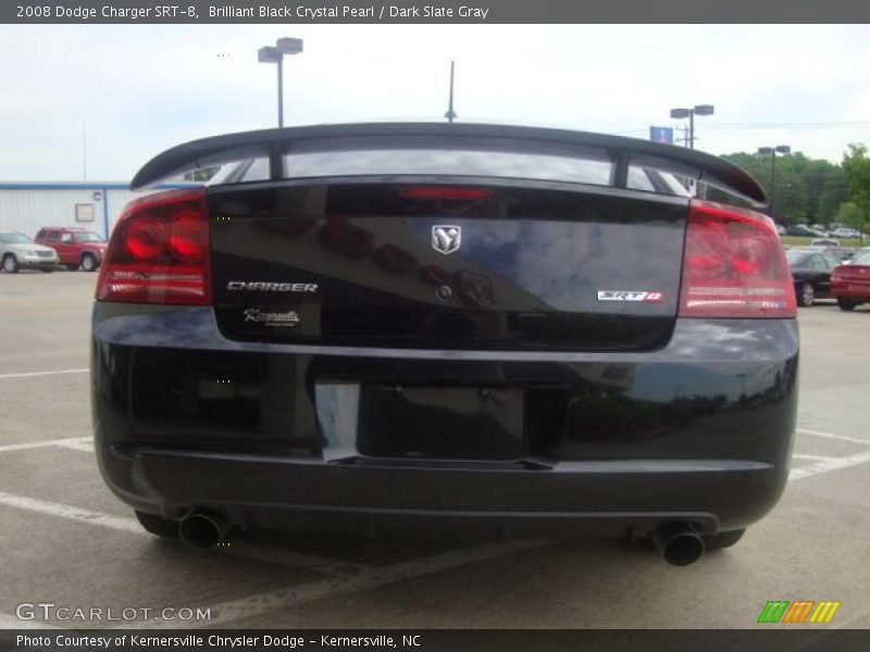 Brilliant Black Crystal Pearl / Dark Slate Gray 2008 Dodge Charger SRT-8