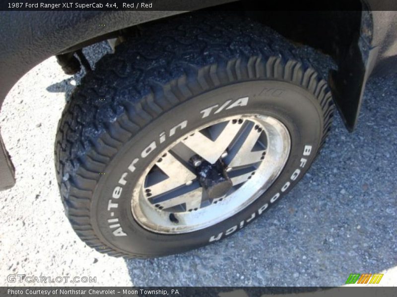 Red / Red 1987 Ford Ranger XLT SuperCab 4x4